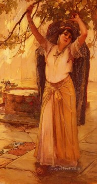 フレデリック・アーサー・ブリッジマン Painting - スペイン人女性フレデリック・アーサー・ブリッジマン